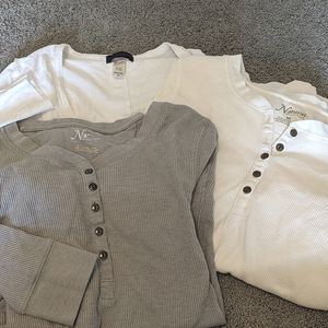 3 long sleeve shirts